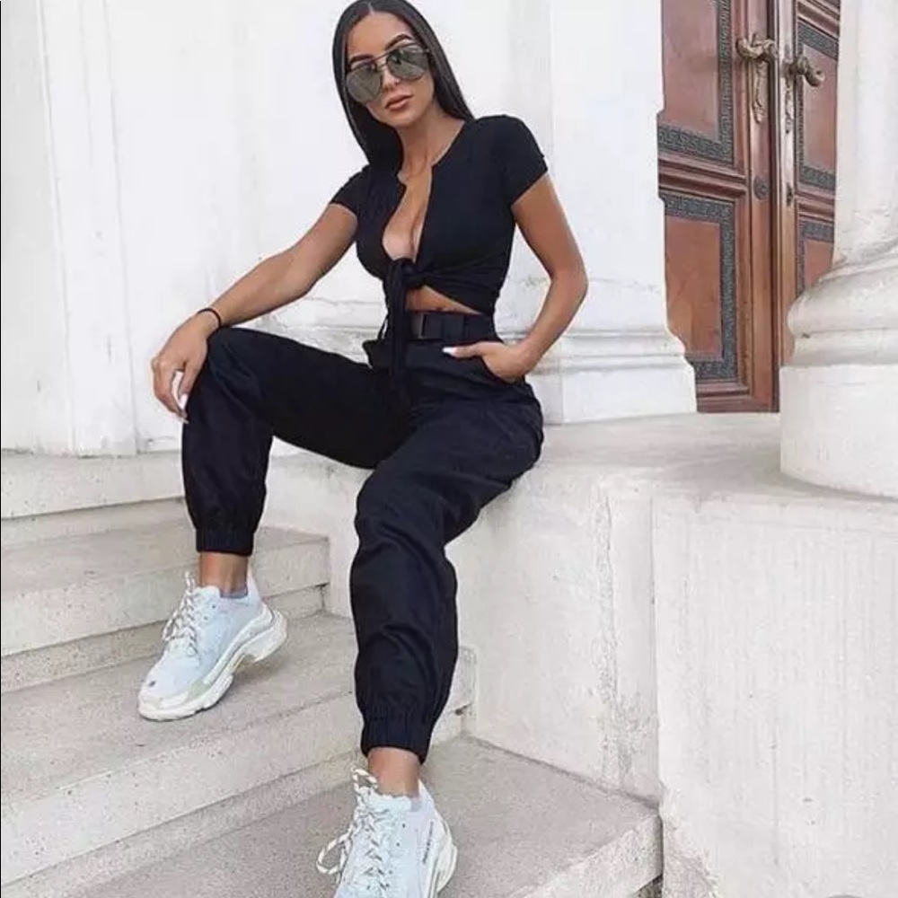 Women's Pants High Waist Trousers Joggers